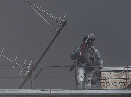 “Berkut” xüsusi təyinatlı polis dəstəsi yenidən В«MaydanВ»a hücuma keçib