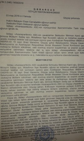 Göyçay sakinləri nədən narazılıq edir? Göyçay sakinləri nədən narazılıq edir?