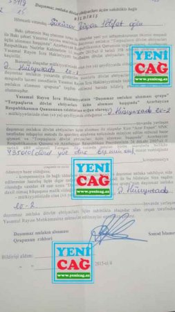 Yasamal RİH vətəndaşın yerinə etibarnaməsiz qardaşından imza alıb Yasamal RİH vətəndaşın yerinə etibarnaməsiz qardaşından imza alıb