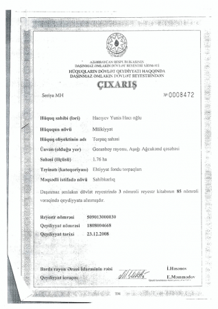 Bu da Gültəkin Hacıbəylinin deputatlıq dövründə mənimsədiyi milyonluq mülklərin möhürlü SƏNƏDLƏRİ Bu da Gültəkin Hacıbəylinin deputatlıq dövründə mənimsədiyi milyonluq mülklərin möhürlü SƏNƏDLƏRİ