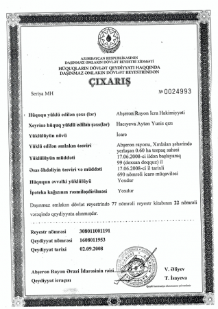 Bu da Gültəkin Hacıbəylinin deputatlıq dövründə mənimsədiyi milyonluq mülklərin möhürlü SƏNƏDLƏRİ Bu da Gültəkin Hacıbəylinin deputatlıq dövründə mənimsədiyi milyonluq mülklərin möhürlü SƏNƏDLƏRİ
