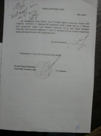 "Biləcəri Təmir Quraşdırma"nın rəhbərindən intihar etmiş sahibkarın ailəsinə İDDİA "Biləcəri Təmir Quraşdırma"nın rəhbərindən intihar etmiş sahibkarın ailəsinə İDDİA