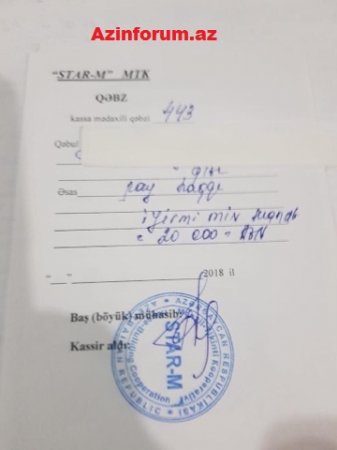 “STAR-M” MTK vətəndaşın xəbəri olmadan aldığı 250 minlik mənzili başqasına satıb “STAR-M” MTK vətəndaşın xəbəri olmadan aldığı 250 minlik mənzili başqasına satıb