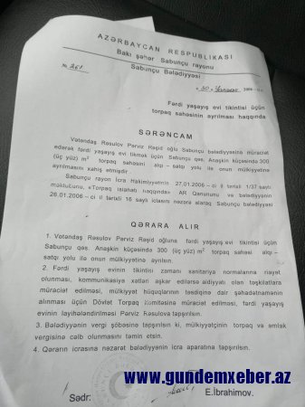 Sabunçuda koronovirusun yaratdığı şəraitdən sui-istifadə edən vəzifə sahibi kimdir Sabunçuda koronovirusun yaratdığı şəraitdən sui-istifadə edən vəzifə sahibi kimdir