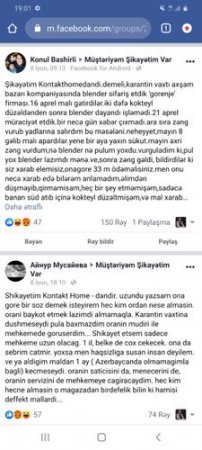 "Kontakt Home"dan yağış kimi ŞİKAYƏTLƏR "Kontakt Home"dan yağış kimi ŞİKAYƏTLƏR