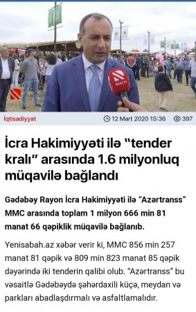 Gədəbəy icra hakimiyyətində DOST MMC alveri və vəzifə təyinatları Gədəbəy icra hakimiyyətində DOST MMC alveri və vəzifə təyinatları