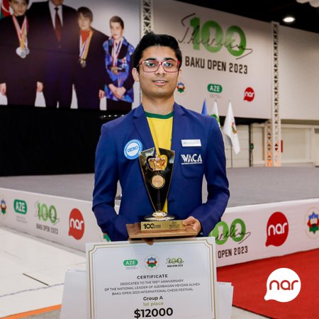 “Nar”ın tərəfdaşlıq etdiyi Baku Open 2023 Şahmat turnirinin qalibləri bəlli oldu
