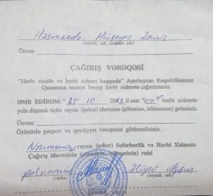 Nərimanov rayon В«voenkomatВ»ında BAZAR QAYDALARI